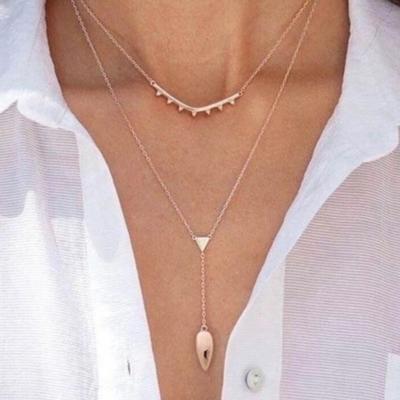Stella & Dot rose gold layering necklaces. In like new condition! - Picture 3 of 5